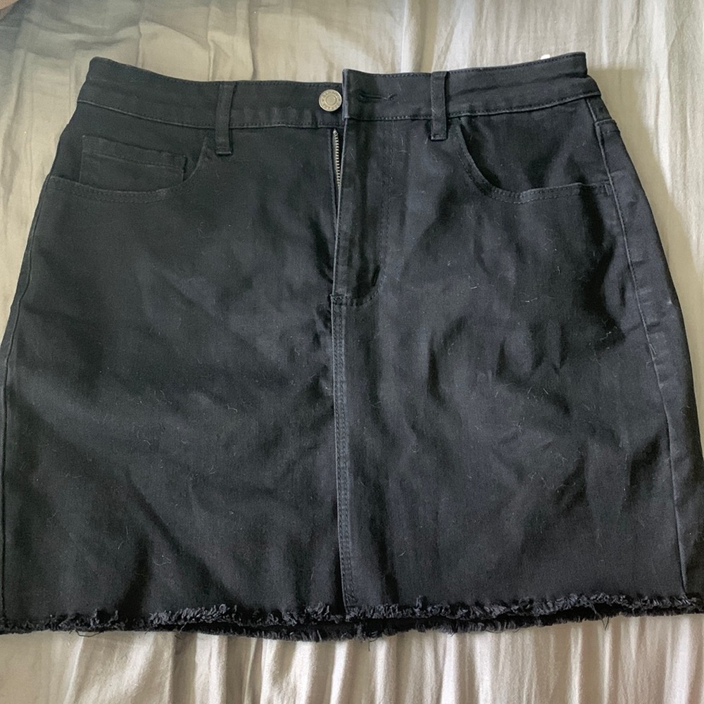 Garage black mini skirt